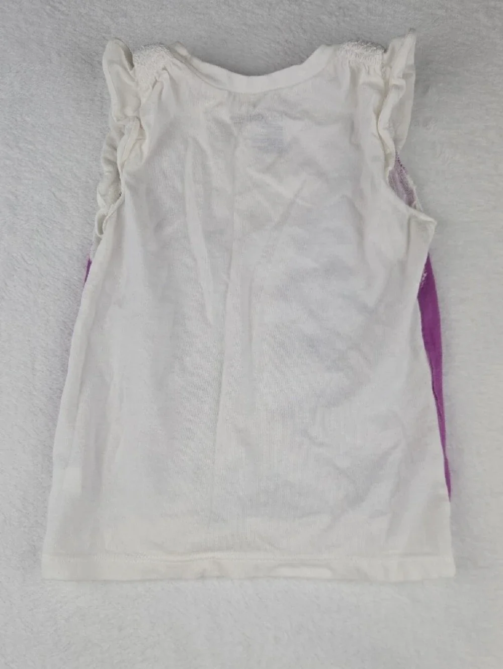 Baby Gap Sleeveless Vest T-Shirt Size 2T White Purple
